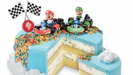 Rainbow Road Rally Cake