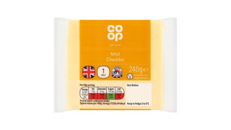 Co Op British Mild White Cheddar