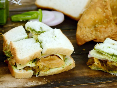 Cheese Samosa Sandwich Waffers