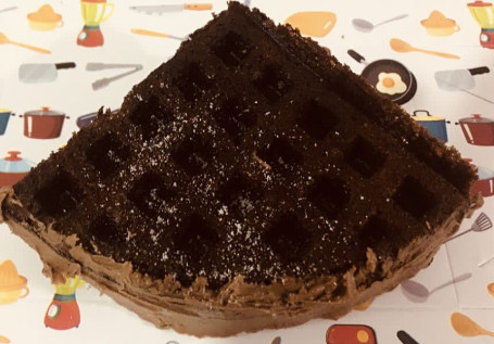 Milk Chocolate Waffle In Brownie Base