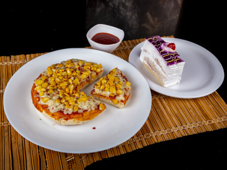 Corn Pizza Blueberry Pastry