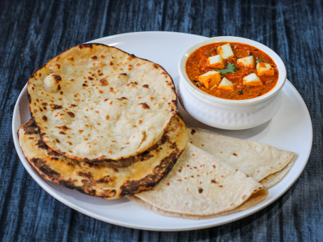 Paneer Masala 4 Tandoori Or Tawa Roti Achar Salad