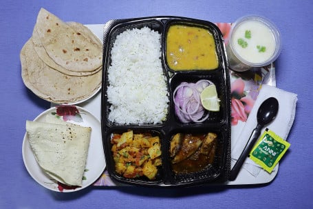 Gujarati Dal Chawal Mini Thali