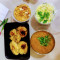 Butter Tadka Dal[500Ml]+Masala Bati[4Pieces]+Salad+Jeera Rice 200Grams