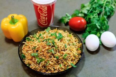 Tawa Bhurji Rice (2 Egg)