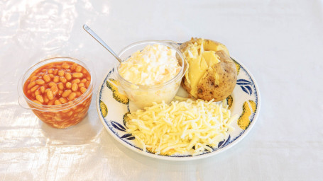 Patata Al Horno Con Ensalada De Col