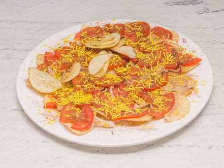 Chips Chaat (With Onionand Tomatoes)