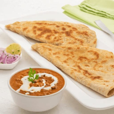 Aloo Paratha 2 With Dal Makhani