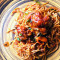 Vegetable Schezwan Noodles With Chicken Manchurian