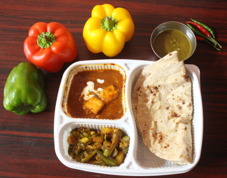 Plain Roti With Paneer Butter Masala