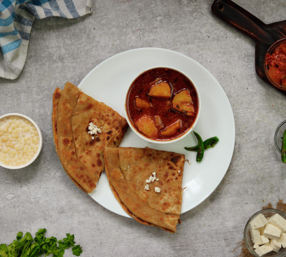 Aloo Paratha Aloo Sabzi Raita Pickle