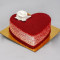 Floral Heart Red Velvet Cake [1/2 Kg]