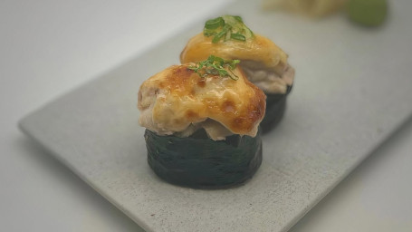 Albacore Volcano (Spicy Baked Albacore) Sushi-2Pcs