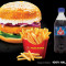 Veg Burger, French Fries And 200Ml Soft Drink