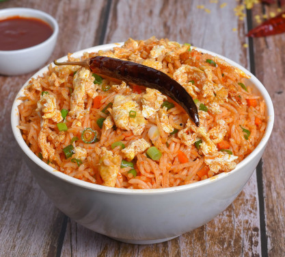 Schezwan Double Egg Fried Rice(Spicy)