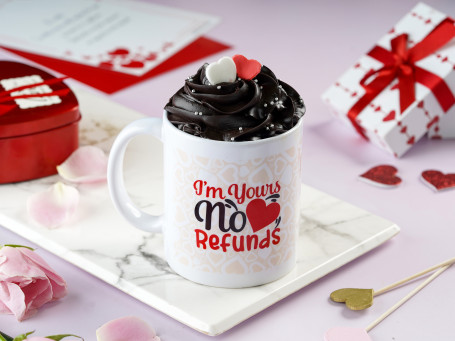 Pastel De Taza De Chocolate De San Valentín