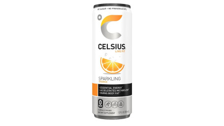 Celsius Naranja Espumosa 12 Oz.