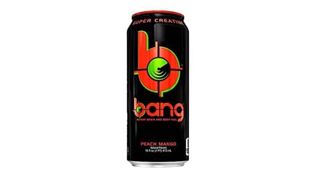 Bebida Energética Bang Peach Mango 16 Oz.