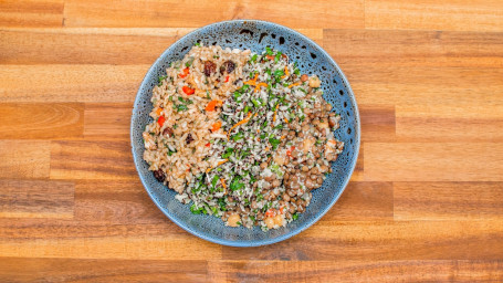Vegan Healthy Kick Salad, Brown Rice Black Quinoa Salad vg