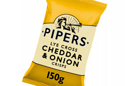 Pipers Crisps Cheddar Y Cebolla
