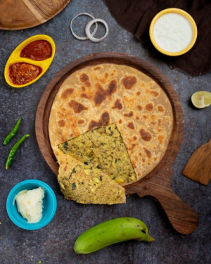 Green Banana Paratha