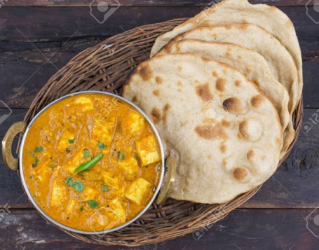 Kadai Paneer Roti With Classic Indian Kheer