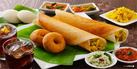 1 Masala Dosa Idli (2Pcs) Medu Vada (2Pcs)