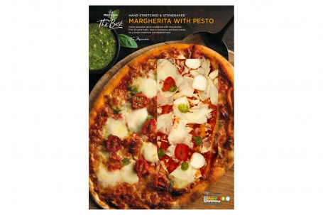 Morrisons The Best Margherita With Pesto Pizza