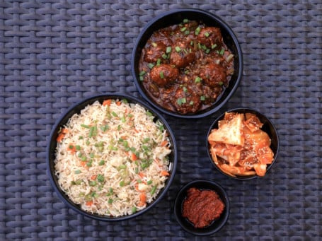 Vegetable Manchurian Fried Rice Meal