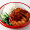 Fried Crumbed Pork Chop On Rice