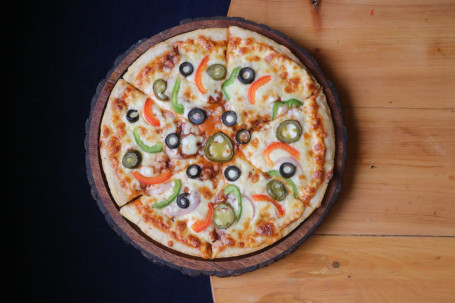 Mediterranean Olive Pepper Pizza