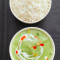 Exotic Vegetable In Thai Green Curry With Steamed Rice