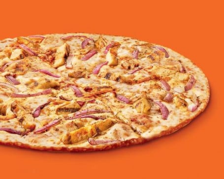 Pizza De Pollo Bbq De Masa Fina