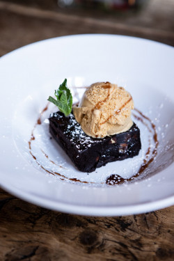 Triple Chocolate Brownie Vanilla Ice Cream