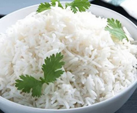 Plain Rice With Gravy Or Raita
