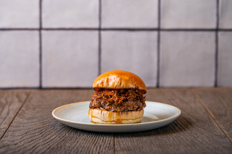 Hamburguesa Con Salsa Ahumada