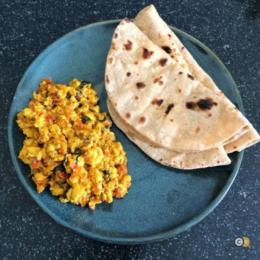 4 Butter Roti Paneer Bhurji N Achar