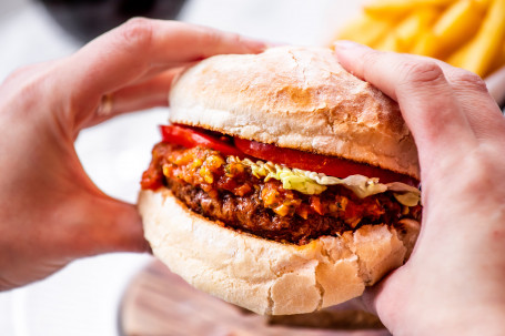 Vegan C Ocirc;Te Cheese Burger And Fries (Ve