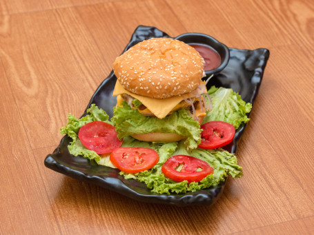 Double Veggie With Cheese Blend Burger