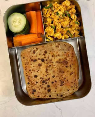 Plain Paratha [2Pc] Paneer Bhurji