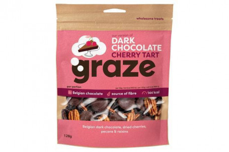 Graze Sharing Dark Chocolate Cherry Tart