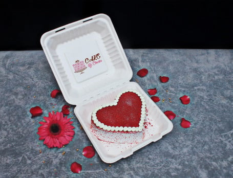 Red Velvet Heart Mini Cake [250 Grams]