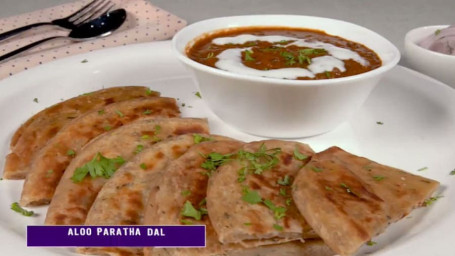 Aalo Pyaz Paratha 2 With Daal Thali [For Serving 1]