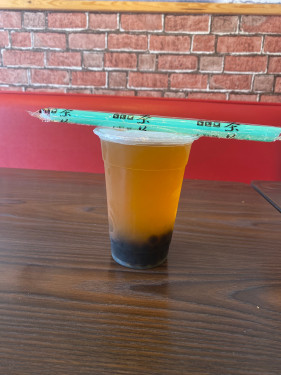 Peach Green Bubble Tea