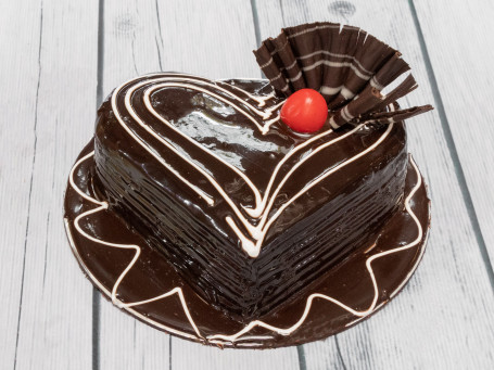 Heart Shape Chocolate Truffle Cake (500 Gms)