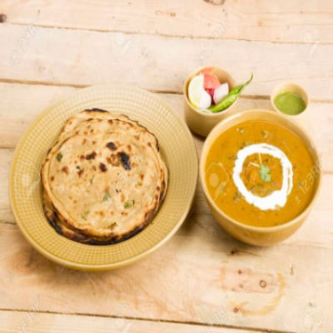 Homestyle Dal Makhni (200Ml) 3 Plain Paratha