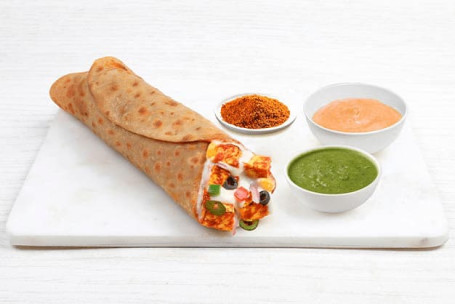 Cheesy Pizza Paneer Wrap