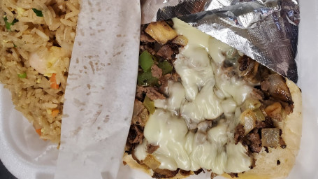 Beef Or Chicken Philly Combo