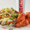 Fried Chicken Salad 5pc Wings Combo +Drink)