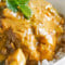 Curry Chicken Breast w/ Rice gǎng shì kā lī jī xiōng ròu piàn fàn